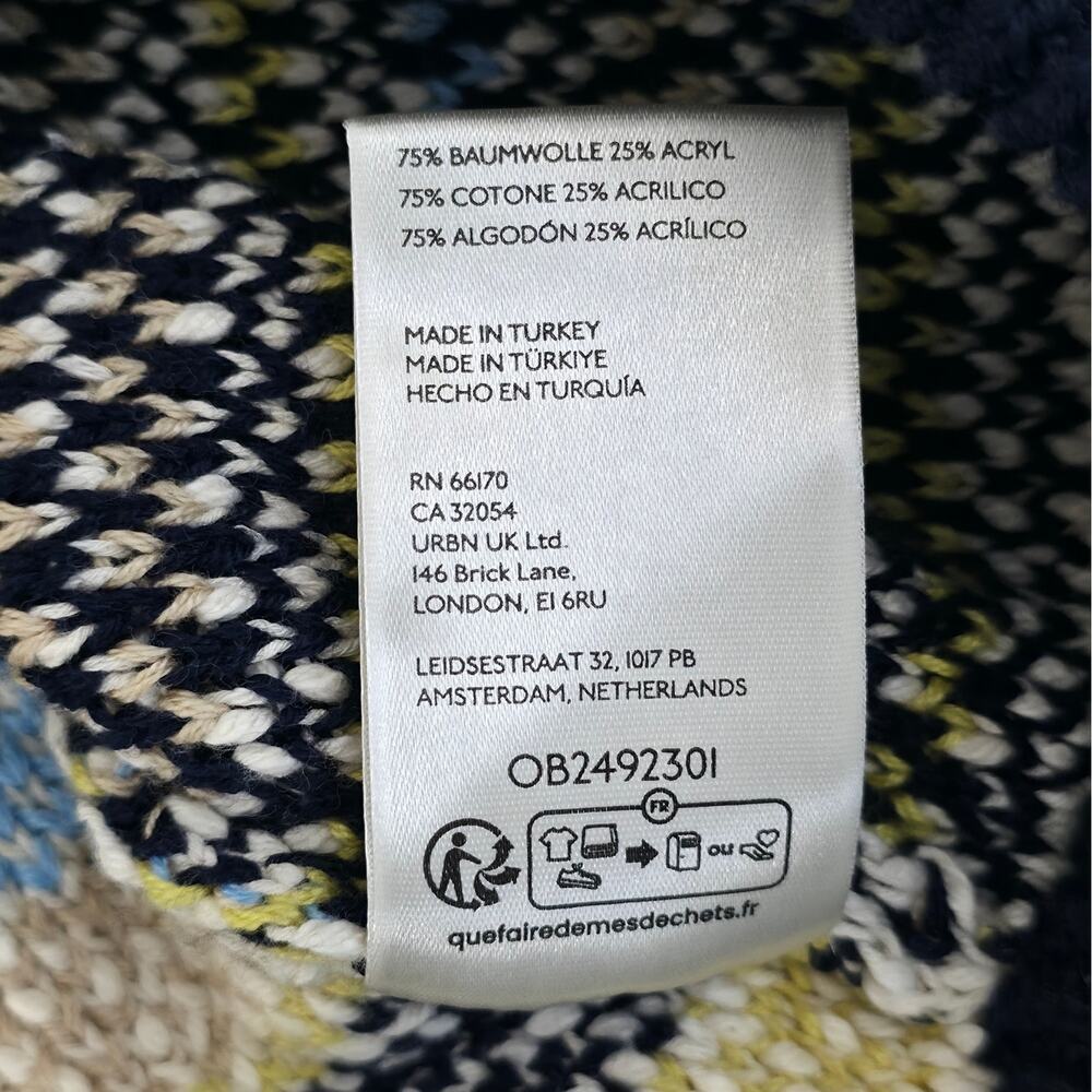 FREE PEOPLE We The Free Umbrella Knit Cardigan Sweater Oversized Large NWT - Picture 10 of 12
